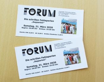 Bild Eintrittskarten Forum