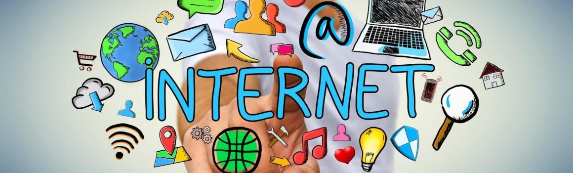 Grafik mit Web-Symbolen Grafik mit Web-Symbolen